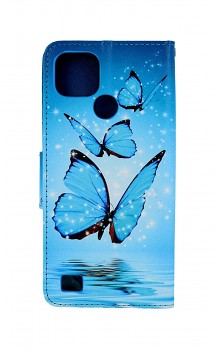 Knížkové pouzdro na Realme C21 Modří motýlci