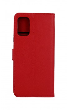 Knížkové pouzdro na Xiaomi Poco M3 červené s přezkou 