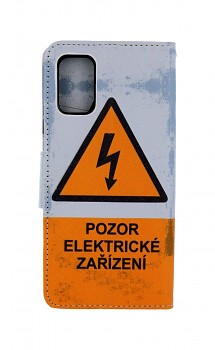 Knížkové pouzdro na Xiaomi Poco M3 Pozor elektrické zařízení