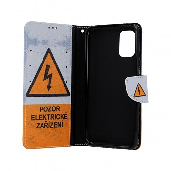 Knížkové pouzdro na Xiaomi Poco M3 Pozor elektrické zařízení (1)
