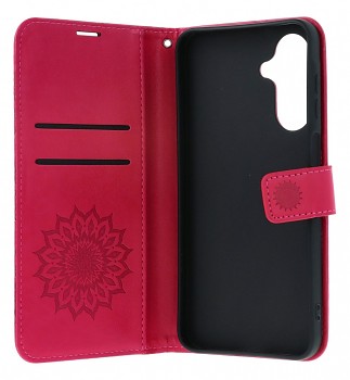 Knížkové pouzdro Mezzo na Samsung A37 5G Mandala tmavě růžová 1