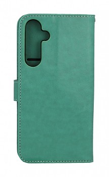 Knížkové pouzdro Mezzo na Samsung A37 5G Strom s kočičkou zelené