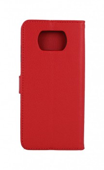 Knížkové pouzdro na mobil Xiaomi Poco X3 Pro červené s přezkou