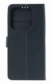 Knížkové pouzdro na Xiaomi Redmi Note 14 černé s přezkou