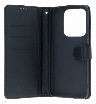 Knížkové pouzdro na Xiaomi Redmi Note 14 černé s přezkou 1
