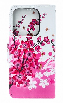 Knížkové pouzdro na Xiaomi Redmi Note 14 Kytičky