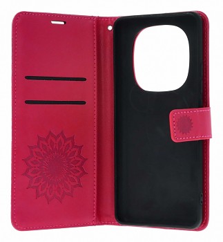 Knížkové pouzdro Mezzo na Xiaomi Redmi Note 15 5G Mandala tmavě růžová 1