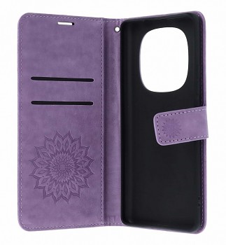 Knížkové pouzdro Mezzo na Xiaomi Redmi Note 15 Pro 5G Mandala fialová 1