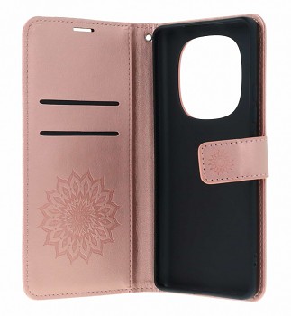Knížkové pouzdro Mezzo na Xiaomi Redmi Note 15 Pro 5G Mandala růžová 1