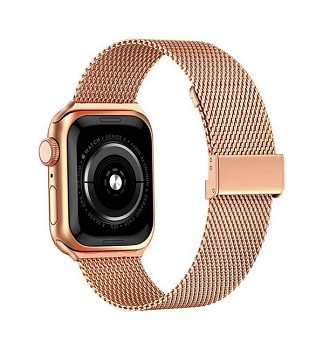 Ocelový řemínek TopQ LUXURY pro chytré hodinky Apple Watch 3-4-5-6-SE 38-40 mm