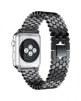 Kovový řemínek TopQ Snake pro chytré hodinky Apple Watch 3-4-5-6-SE 38-40 mm