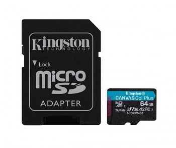 Paměťová karta Kingston 64GB micro SDXC Canvas Go Plus 170R A2 U3 V30