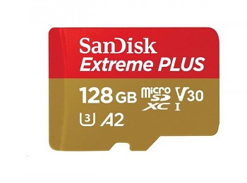 Paměťová karta SanDisk Extreme Plus 128GB micro SDXC UHS-I U3 V30 A2