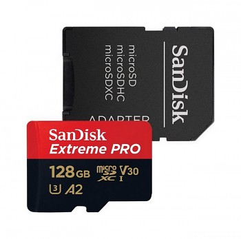 Paměťová karta SanDisk Extreme PRO 128GB micro SDXC UHS-I U3 V30 A2