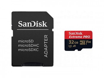 Paměťová karta SanDisk Extreme PRO 32GB micro SDHC UHS-I U3 V30 A1