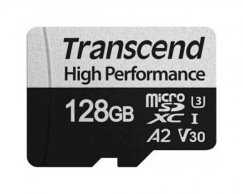 Paměťová karta Transcend High Performance 128GB micro SDXC U3 A2 V30