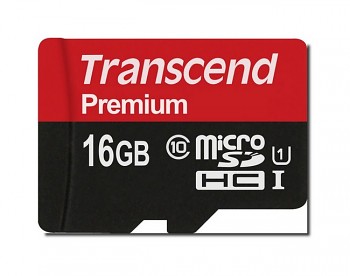 Paměťová karta Transcend Premium 16GB micro SDHC U1