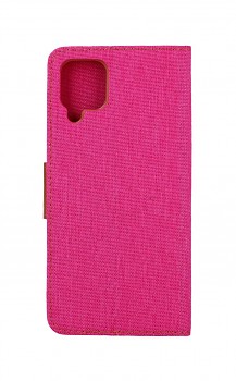 Knížkové pouzdro Canvas na Samsung A12 růžové