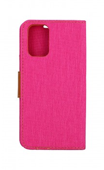 Knížkové pouzdro Canvas na Xiaomi Redmi Note 10 růžové