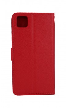 Knížkové pouzdro na Huawei Y5p červené s přezkou