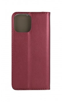 Knížkové pouzdro Smart Magnetic na iPhone 13 Pro Max vínové