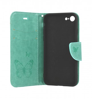 Knížkové pouzdro na iPhone SE 2020 Butterfly zelené (2)