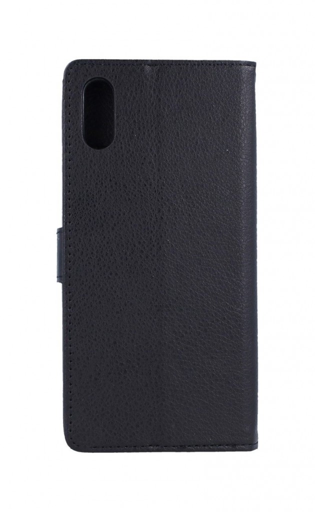 Pouzdro kryt na mobil Xiaomi Redmi 9A knížkové černé s přezkou (2)
