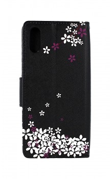 Pouzdro kryt na mobil Xiaomi Redmi 9A knížkové Květy sakury (2)