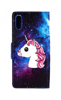 Pouzdro kryt na mobil Xiaomi Redmi 9A knížkové Space Unicorn (2)