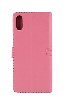 Pouzdro kryt na mobil Xiaomi Redmi 9A Růžový stom sovičky (2)