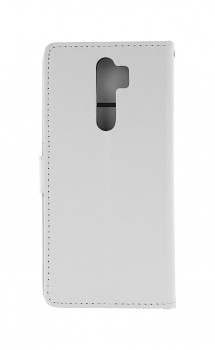 Knížkové pouzdro na Xiaomi Redmi Note 8 Pro bílé s přezkou