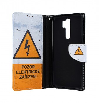 Knížkové pouzdro na Xiaomi Redmi Note 8 Pro Pozor elektrické zařízení (2)