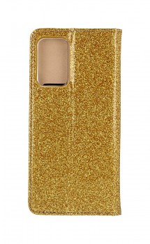 Knížkové pouzdro Magnet Book na Samsung A52 glitter zlaté