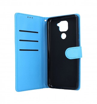 Knížkové pouzdro na Xiaomi Redmi Note 9 modré s přezkou (2)