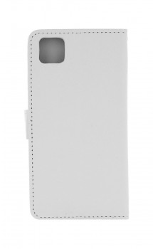 Knížkové pouzdro na Huawei Y5p bílé s přezkou