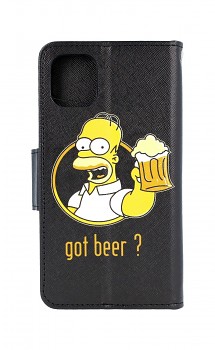 Knížkové pouzdro na iPhone 11 Homer
