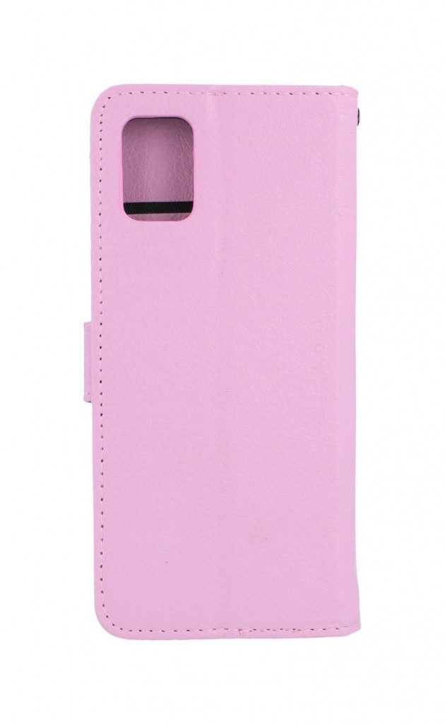 Knížkové pouzdro na Samsung A31 světle růžové s přezkou