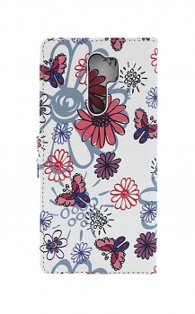 Knížkové pouzdro na Xiaomi Redmi 9 Flowers (2)
