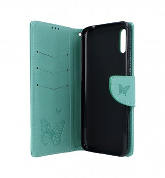 Knížkové pouzdro na Xiaomi Redmi 9A Butterfly zelené (2)