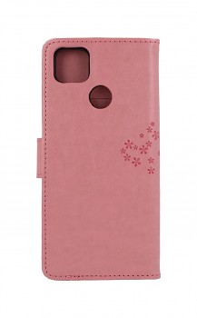 Knížkové pouzdro na Xiaomi Redmi 9C Růžový strom sovičky