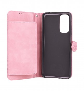Knížkové pouzdro na Xiaomi Redmi Note 11 se zipem růžové_1
