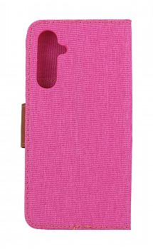 Knížkové pouzdro Canvas na Samsung A34 růžové