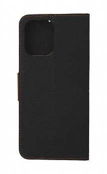 Knížkové pouzdro Canvas na Xiaomi Redmi 12 černé