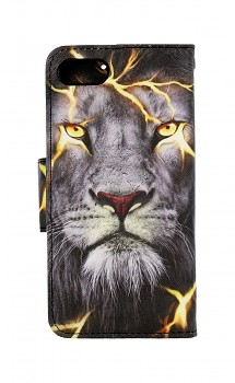 Knížkové pouzdro na iPhone SE 2022 Magický lev