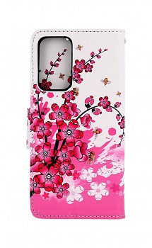 Knížkové pouzdro na Samsung A33 5G Kytičky textil