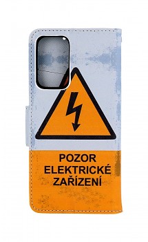 Knížkové pouzdro na Samsung A33 5G Pozor elektrické zařízení