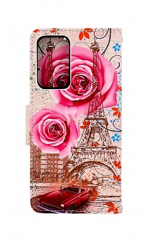 Knížkové pouzdro TopQ na mobil Samsung A33 5G Rozkvetlá Paříž