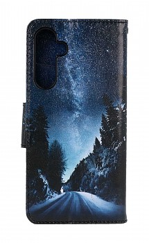Knížkové pouzdro na Samsung A34 Zimní cesta