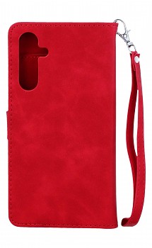 Knížkové pouzdro TopQ na mobil Samsung A54 5G se zipem červené