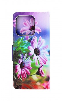 Knížkové pouzdro na Xiaomi Redmi 10C Fialové květy